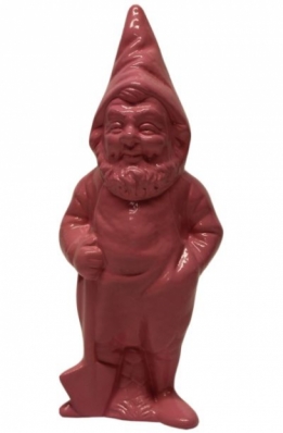 Hippe roze tuinkabouter