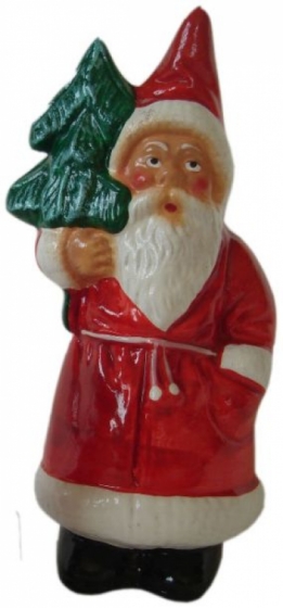 Kerstman met dennenboom