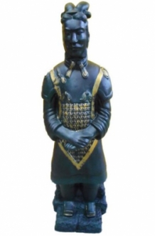 Chinese krijger tuinbeeld