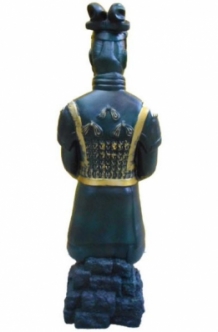 Chinese krijger tuinbeeld